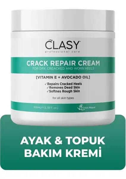 Clasy Care Çatlak Kremi ile Sağlıklı ve Yumuşak Ayaklar için Doğal Çözüm