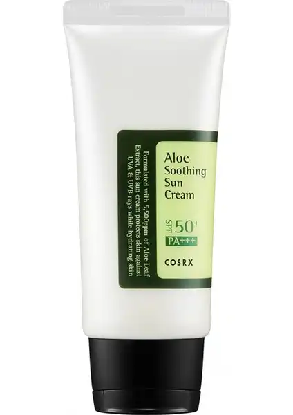 Cosrx Aloe Soothing Sun Cream SPF50 PA+++ İncelemesi: Koruma ve Nemlendirme
