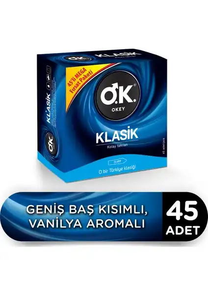 Okey Klasik 45'li Prezervatif Avantaj Paketi: Kalite ve Güvenliğin Buluştuğu Nokta