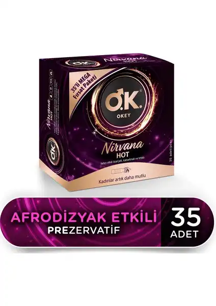 Okey Nirvana 35'li Prezervatif Avantaj Paketi: Güvenli ve Konforlu Deneyim için Tasarlanmıştır