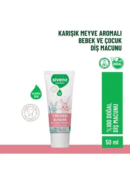 Siveno %100 Doğal Diş Macunu: Bebekler ve Çocuklar İçin Güvenli Bir Seçim