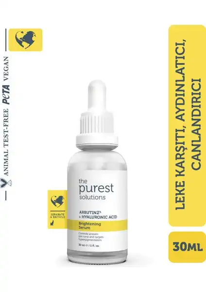The Purest Solutions Arbutin Cilt Bakım Serumu: Etkili Leke Karşıtı Çözüm