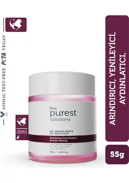 The Purest Solutions Arındırıcı ve Aydınlatıcı Enzim Peeling Toz Temizleyici Özellikleri ve Faydaları