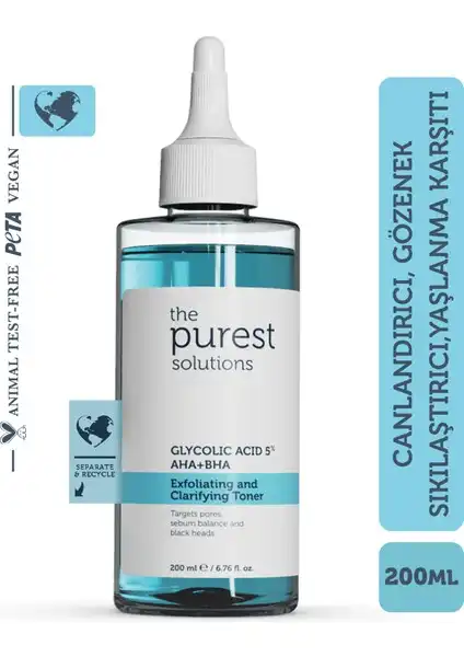 The Purest Solutions Glikolik Asit Tonik: Cilt Bakımında Yenilikçi Çözüm