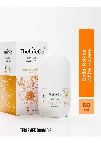 TheLifeCo Doğal Roll-On Deodorant White Flowers: Temiz ve Ferah Hissin Anahtarı