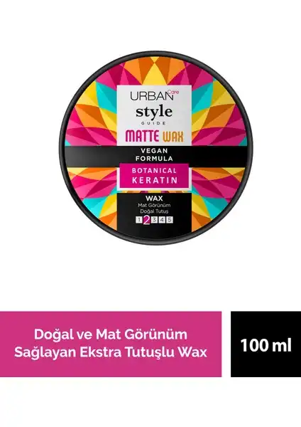 URBAN Care Style Guide Wax ile Doğal ve Mat Saç Stilleri Yaratın