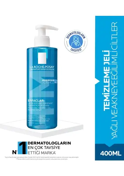 Yağlı Ciltler İçin La Roche-Posay Effaclar Jel Temizleyici 400 ml İncelemesi ve Faydaları