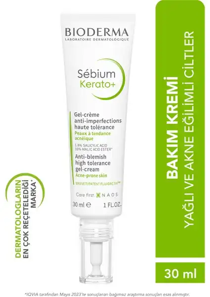 Bioderma Sebium Kerato+: Etkili Akne Çözümleri için Yağlı Cilt Bakımı