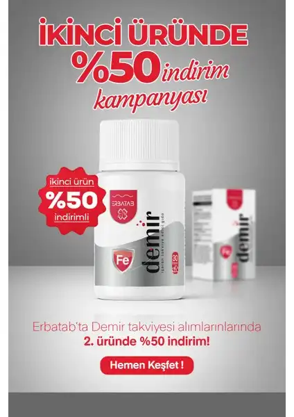 Erbatab Demir Vitamin 30 Kapsül ile Demir Eksikliğine Etkili Çözümler