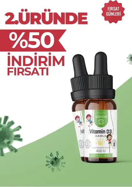 Erbatab Vitamin D3 Kids: Çocuklar İçin Güçlü ve Doğal Bir Takviye Damlası
