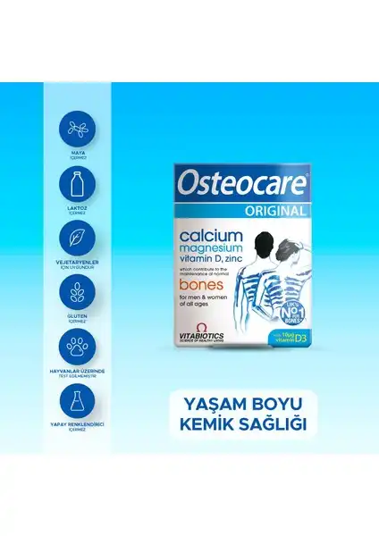 Osteocare Kalsiyum, Magnezyum ve D Vitamini: Kemik Sağlığını Destekleyen Takviye Ürün