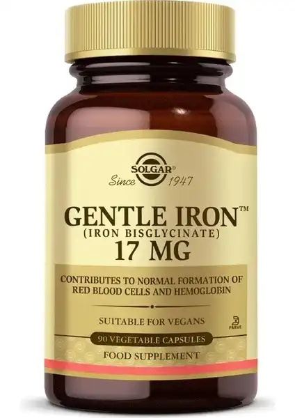 Solgar Gentle Iron 17 Mg 90 Kapsül: Etkili Demir Takviyesi ve Kullanım Faydaları