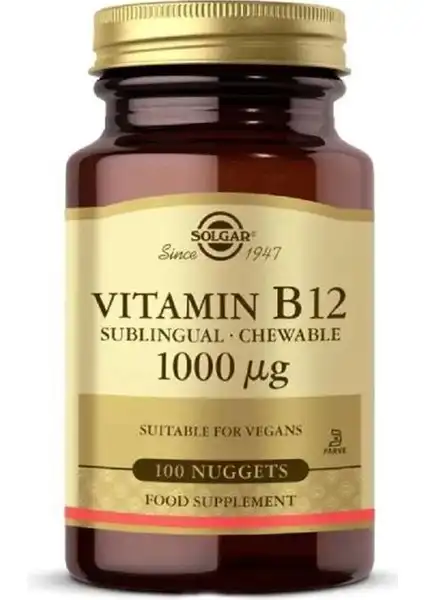 Solgar Vitamin B12 1000 Mcg: Enerji ve Genel Sağlık Desteği İçin Etkili Takviye