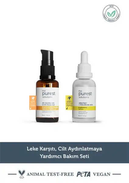 The Purest Solutions Cilt Aydınlatmaya Bakım Seti TPS128 ile Cilt Güzelliği