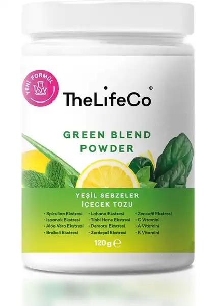 TheLifeCo Yeşil Sebzeler İçecek Tozu: Doğal İçerikle Güçlendirilmiş Sağlıklı Alternatif