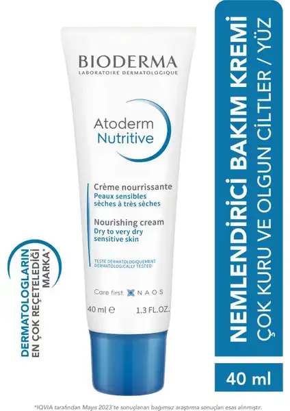 Bioderma Atoderm Nutrition: Yüz Kremi ile Çok Kuru Ciltler için Derin Besleme