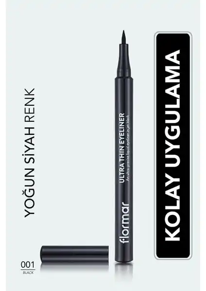 Flormar Ultra Thin Yoğun Renk Veren Mat Göz Kalemi İncelemesi: Özellikler ve Kullanım