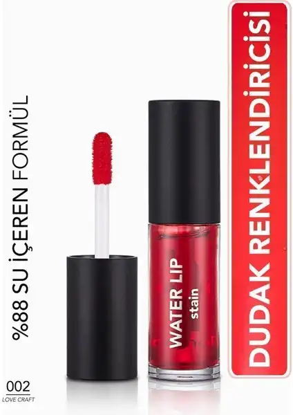Flormar Water Lip Stain: Uzun Süre Kalıcı ve Yoğun Renkli Mat Dudak Tint'i