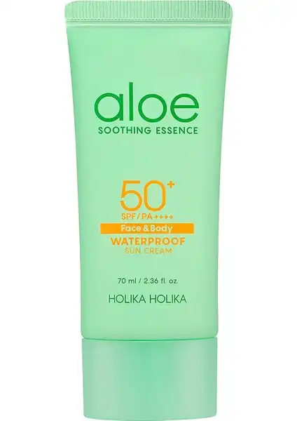 Holika Holika Aloe Soothing Essence Waterproof Sun Cream SPF50+ ile Cilt Koruma