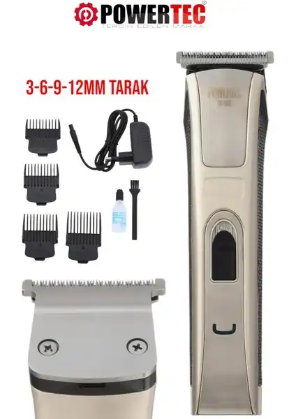 Powertec TR-558: Profesyonel Şarjlı Tıraş Makinesi ile Kesim Konforu