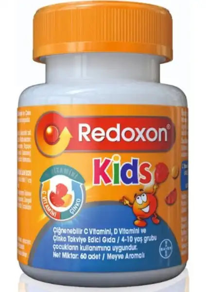 Redoxon Kids: C Vitamini, D Vitamini ve Çinko İçeren Çiğnenebilir Tablet İncelemesi