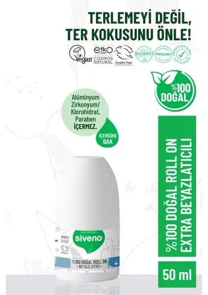 Siveno %100 Doğal Roll On Deodorant: Etkili Ter Kokusunu Önleme Çözümü
