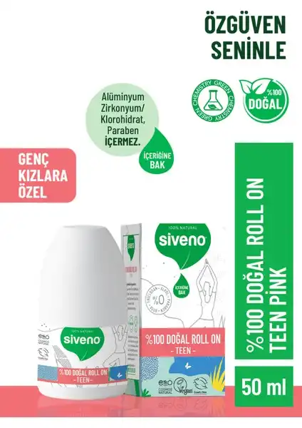 Siveno %100 Doğal Roll-On Teen Girl Deodorant İncelemesi ve Özellikleri