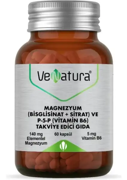 Venatura Magnezyum ve P5P Kapsülleri: Doğal Enerji ve Sağlık Destekleyicisi