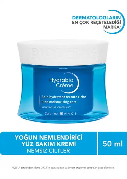 Bioderma Hydrabio Cream ile Kuru ve Hassas Ciltler için Derinlemesine Nemlendirme