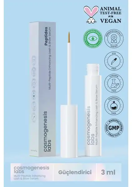 Cosmogenesis Labs Kaş ve Kirpik Şekillendiren Güçlendirici Besleyici Serum İncelemesi