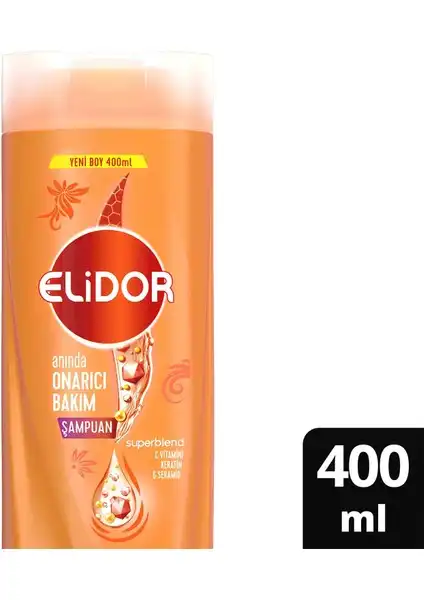 Elidor Superblend Anında Onarıcı Bakım Şampuanı ile Yıpranmış Saçlara Derinlemesine Bakım