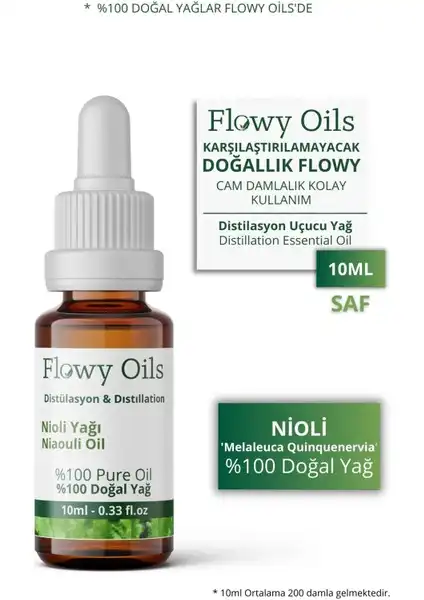 Flowy Oils Niaouli Yağı: Doğal Uçucu Yağ ile Cilt ve Tırnak Bakımınız