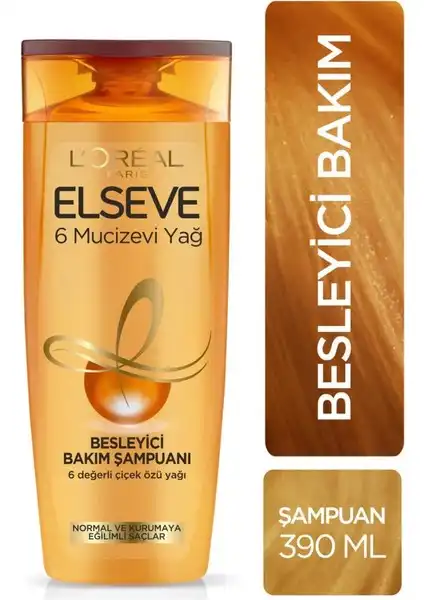 L'Oréal Paris Elseve Mucizevi Yağ: Besleyici Bakım Şampuanı ile Saçlarınız Parlasın