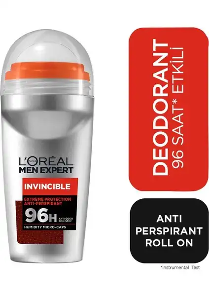 L'Oréal Paris Men Invincible Roll-On: Yüksek Koruma ve Ferahlık Sağlayan Deodorant
