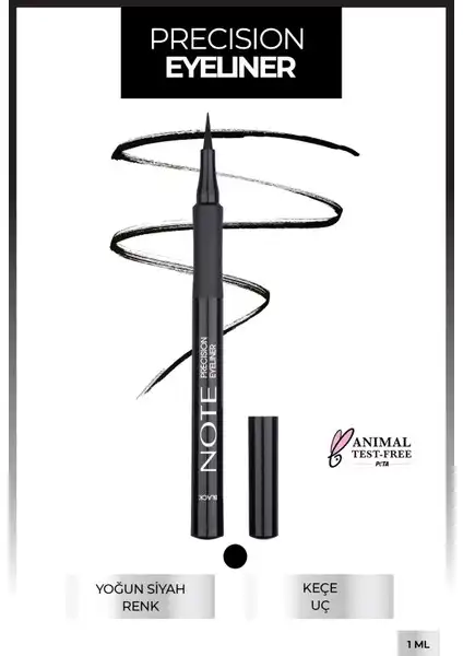 Note Precision Kalem Likit Eyeliner: Kalıcı ve Dayanıklı Makyaj Çözümü