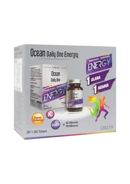 Ocean Daily One Energy 1+1: Enerji ve Vitamin Takviyesi ile Sağlıklı Yaşam Destekleyin