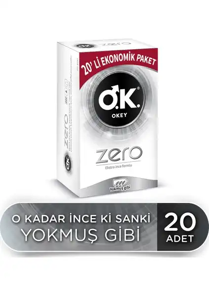 Okey Zero 20'li Prezervatif: İnce ve Güvenli Kullanım için İdeal Seçim