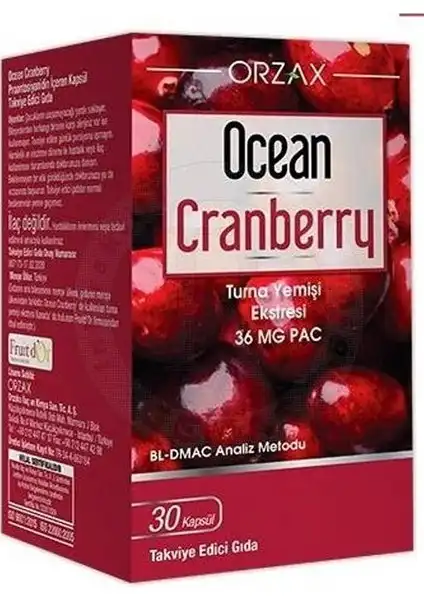 Orzax Ocean Cranberry Turna Yemişi İle İdrar Yolu Sağlığınızı Destekleyin