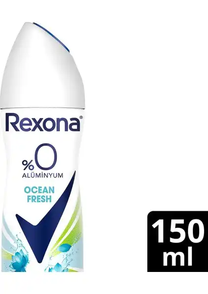 Rexona Kadın Sprey Deodorant Ocean Fresh: Alüminyum ve Kalıcı Koruma İçin Ideal Seçim