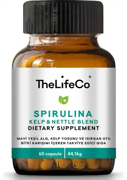 TheLifeCo Spirulina, Kelp & Nettle ile Doğal Enerji Desteği Sağlayın