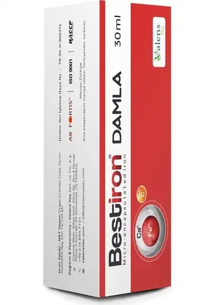 Valens Bestiron Damla: Çocuklar İçin Demir ve Vitamin C Takviyesi