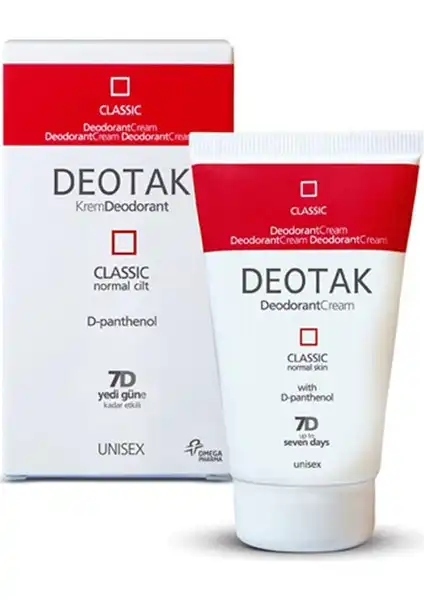 Deotak Klasik Krem Deodorant: Ter Kokusuna Karşı Etkili Çözüm ve Kullanım Önerileri