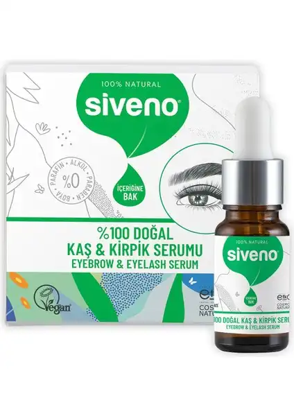 Siveno %100 Doğal Kaş ve Kirpik Serumu ile Göz İfadelerini Güçlendirin
