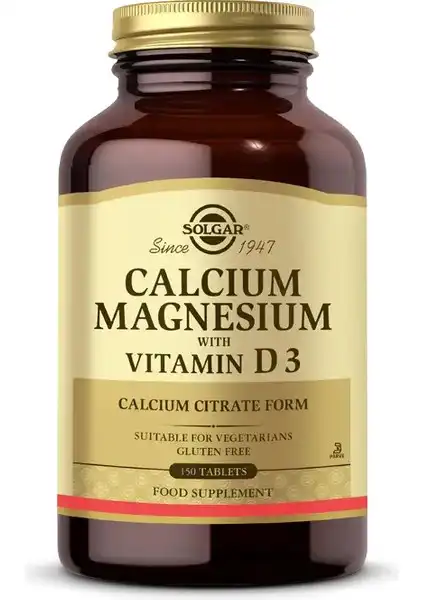 Solgar Kalsiyum Magnezyum Vitamin D3: Kemik Sağlığınıza Destek Olacak Takviye