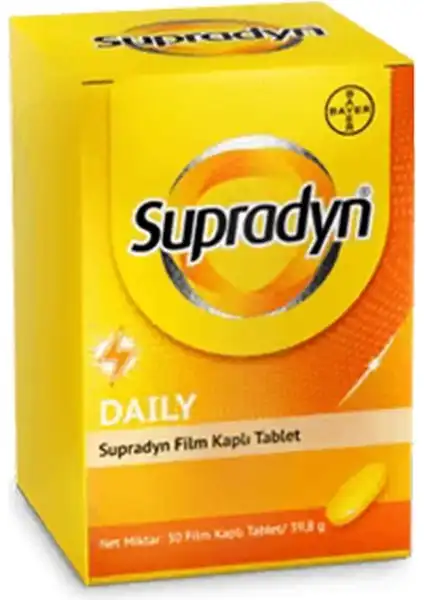 Supradyn Koenzim Q10: Enerji Artırıcı Vitamin ve Mineral Takviyesi Hakkında Bilgi
