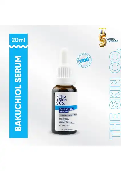 The Skin Co. Bakuchiol Bitkisel Retinol Serum: Doğal Görünüm için Etkili Cilt Bakımı