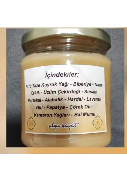 Ulya Hayat Doğal Ev Yapımı Kuyruk Yağı Kremi ile Cilt Bakımını Destekleyin
