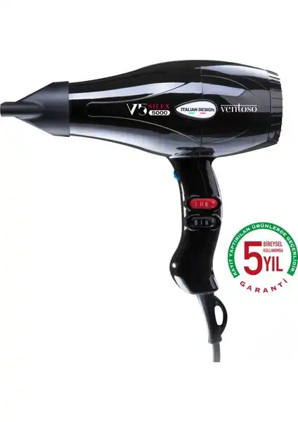 Ventoso V5 Silex5000: Güçlü ve Profesyonel Saç Kurutma Makinesi İle Hızlı Fön