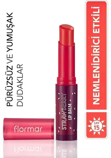 Flormar'ın Nemlendirici ve Renkli Dudak Balmı: Shea ve Kakao Yağı ile Zenginleştirilmiş
