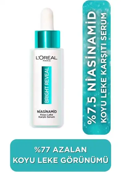 L'Oréal Paris Bright Reveal Koyu Leke Karşıtı Serum ile Ciltteki Lekeleri Azaltın